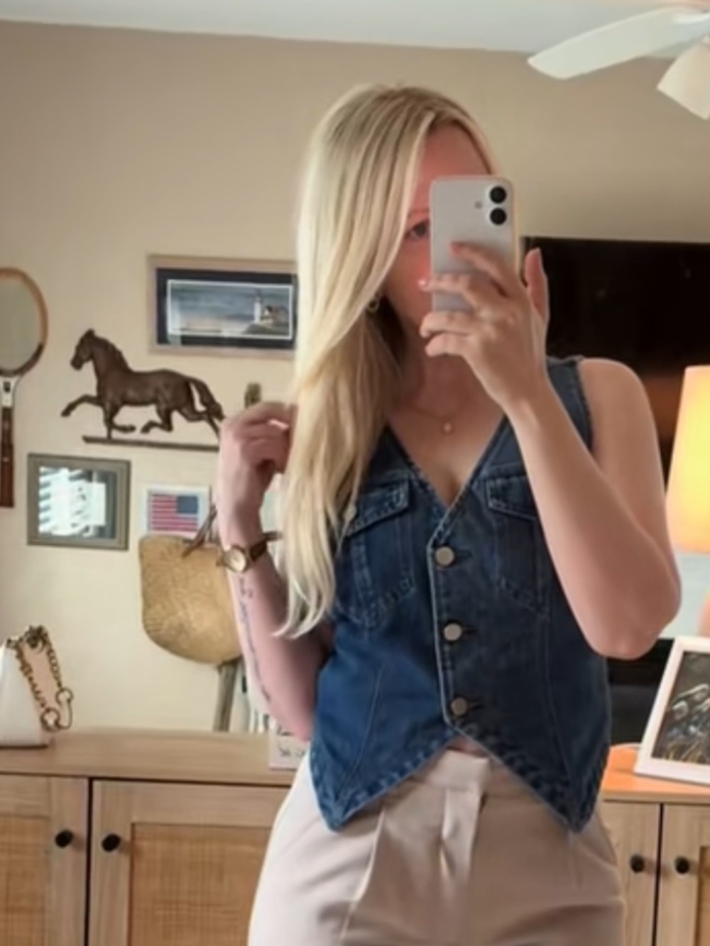 Verdusa Button Down Denim Vest